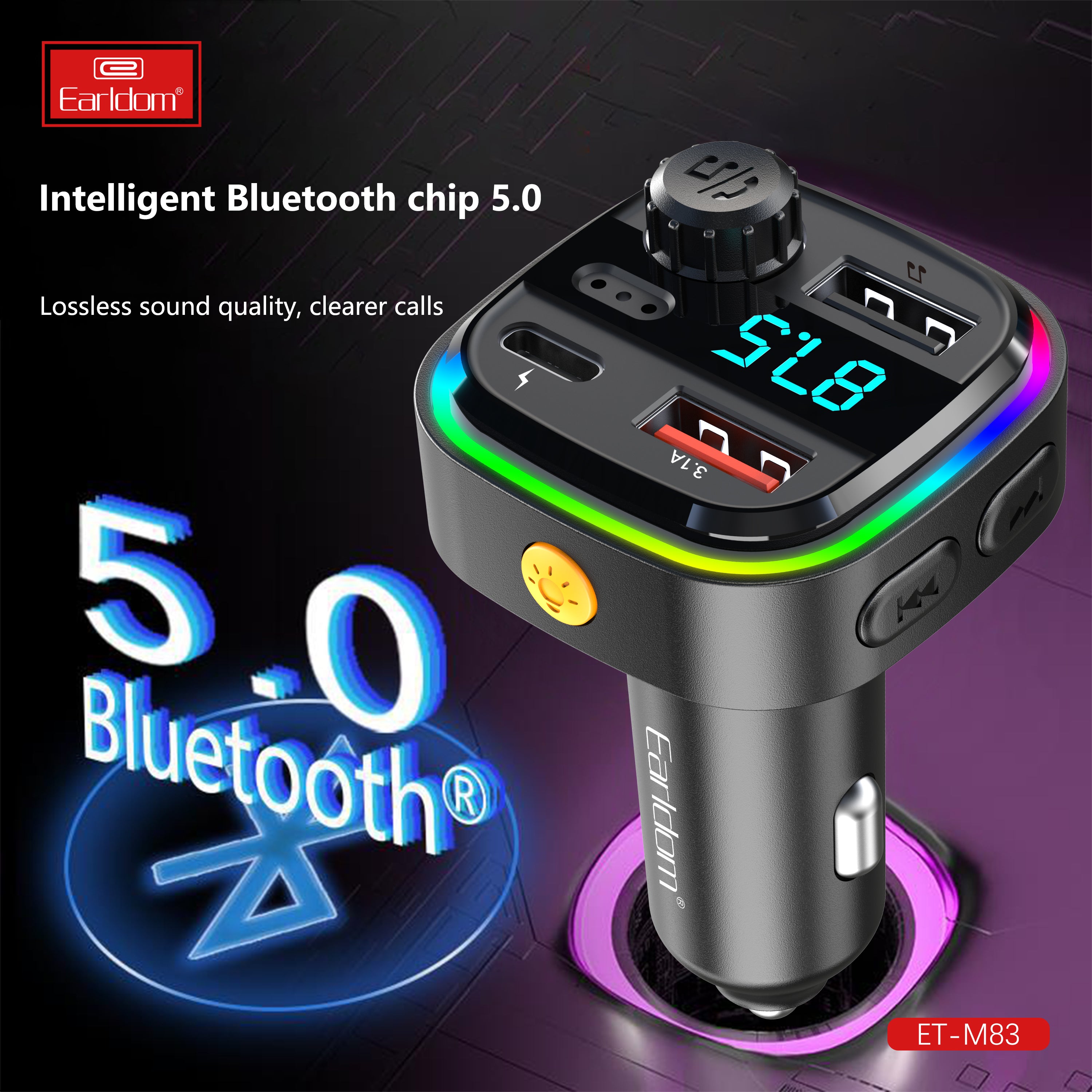 FM Bluetooth Transmiter With Fast Car charger FM Bluetooth Transmiter With Fast Car charger